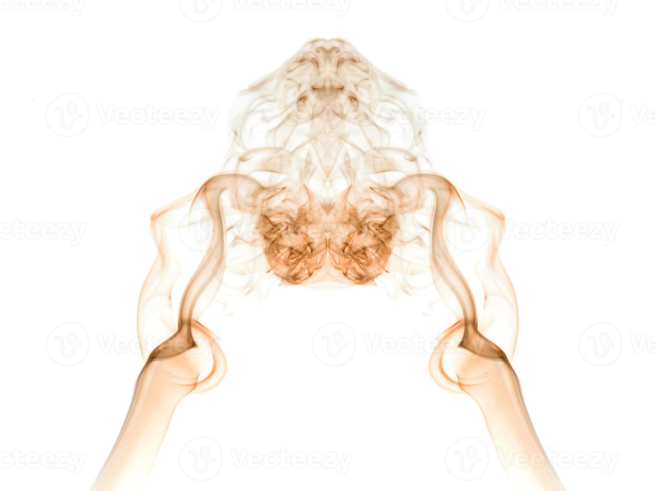 abstract smoke isolated on white background photo