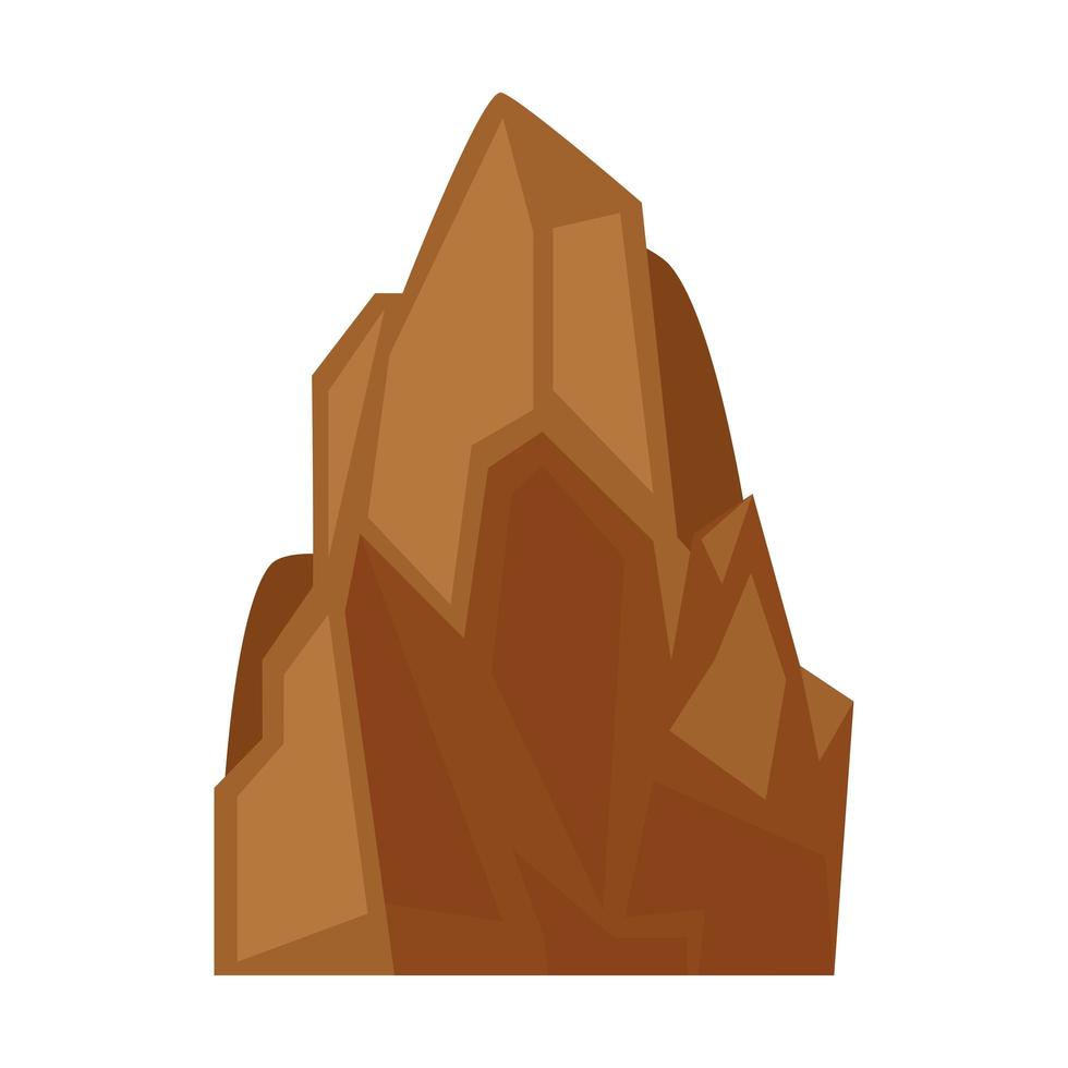 peak brown color vector