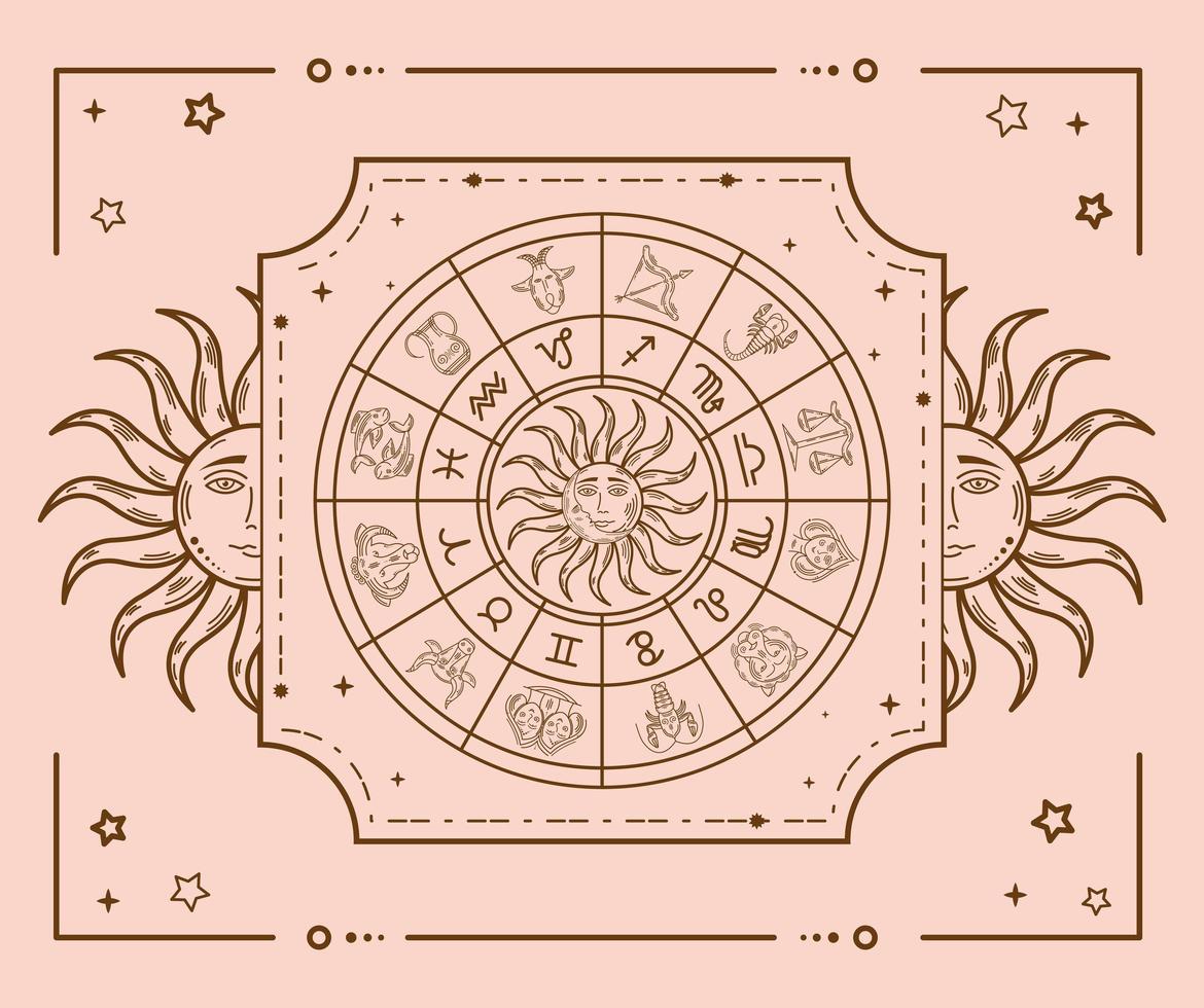 zodiac astrology symbol vector