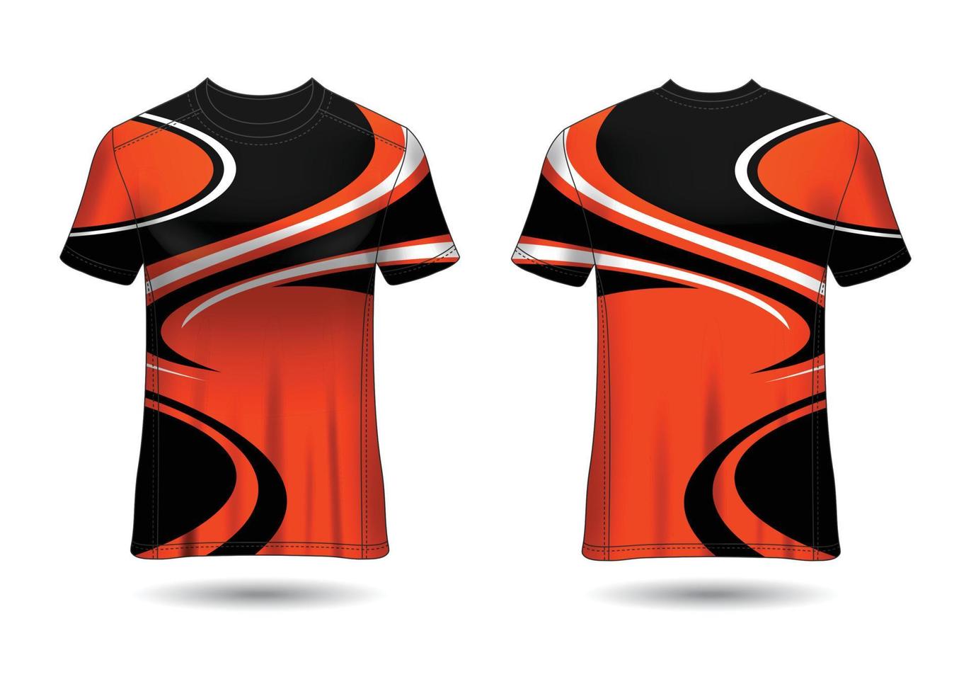 Sports jersey template for team uniforms Vector