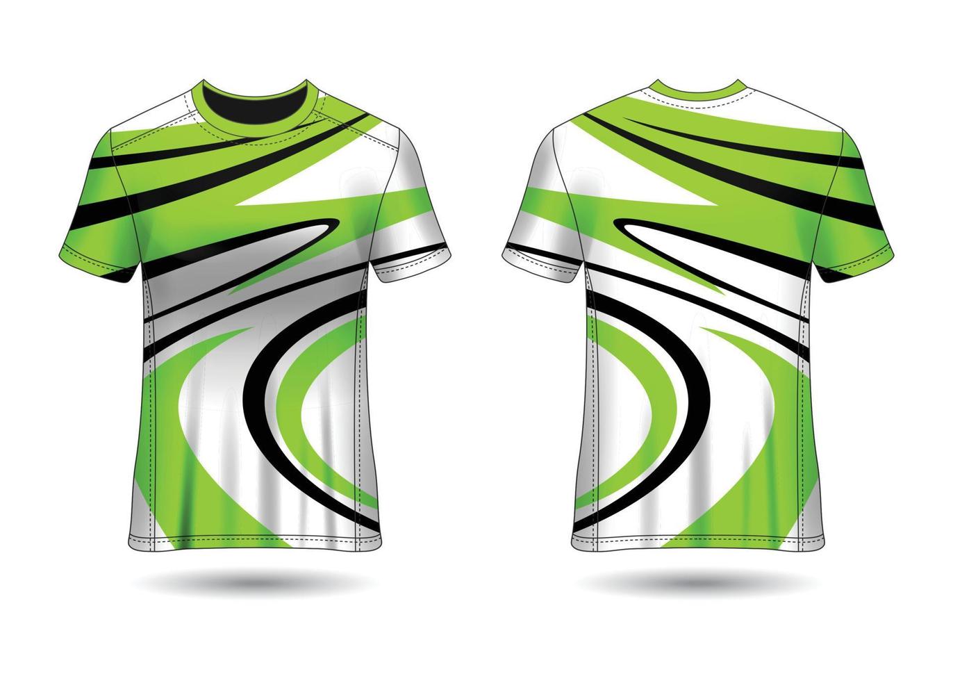 Sports jersey template for team uniforms Vector