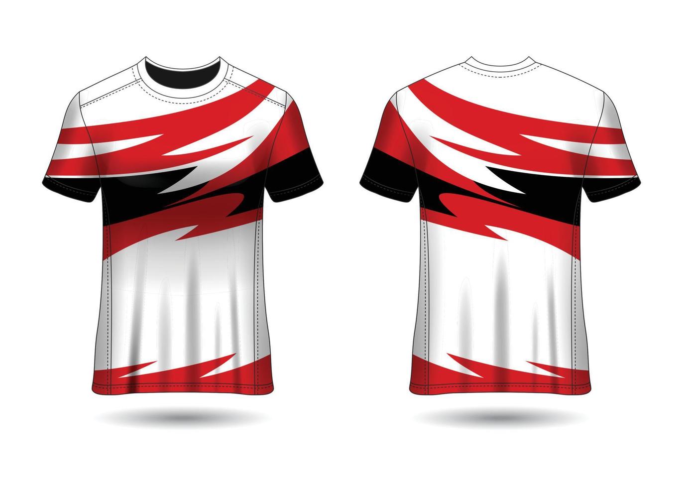 Plantilla de camiseta deportiva para vector de uniformes de equipo