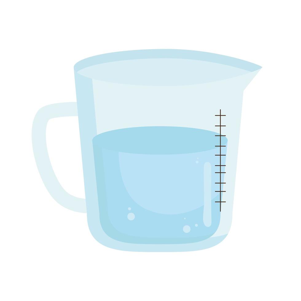 measure liquid jar vector