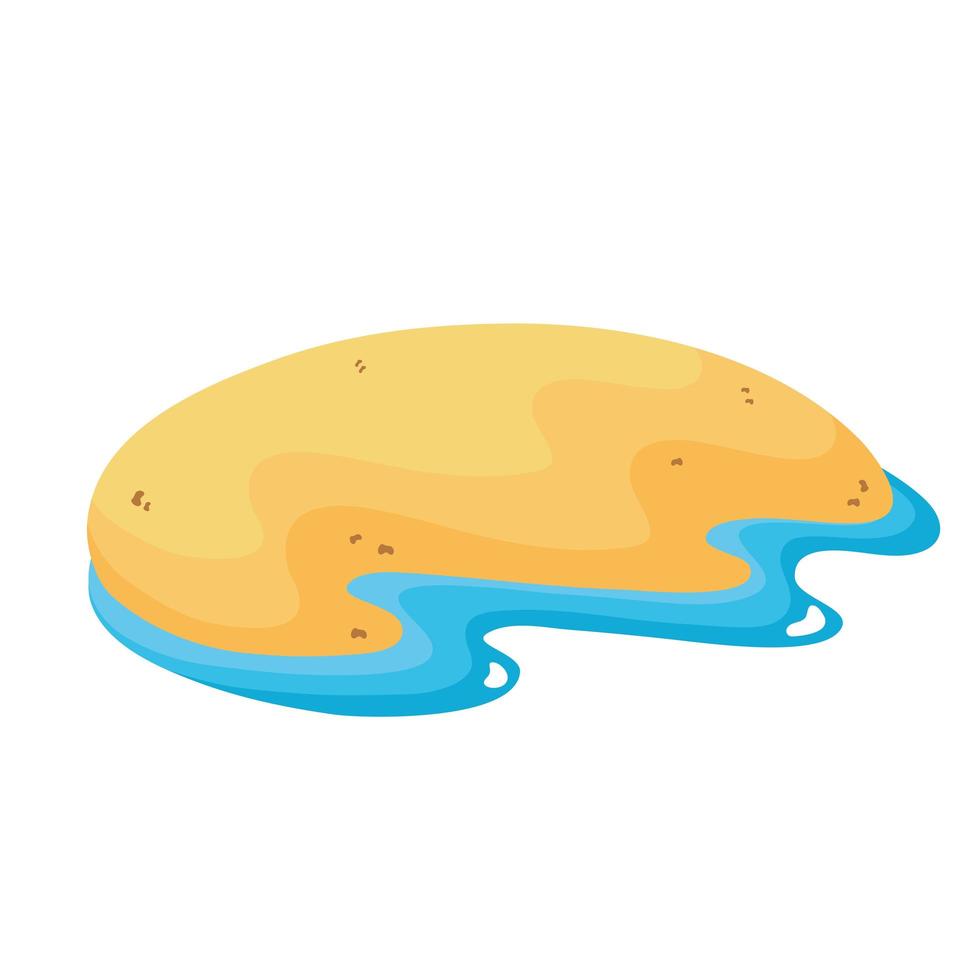 beach sand scene vector