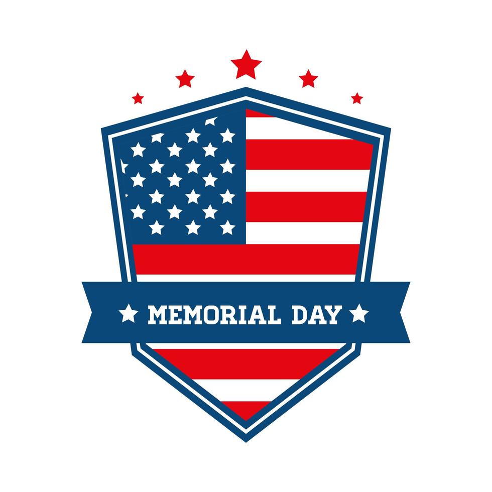 shield memorial day vector