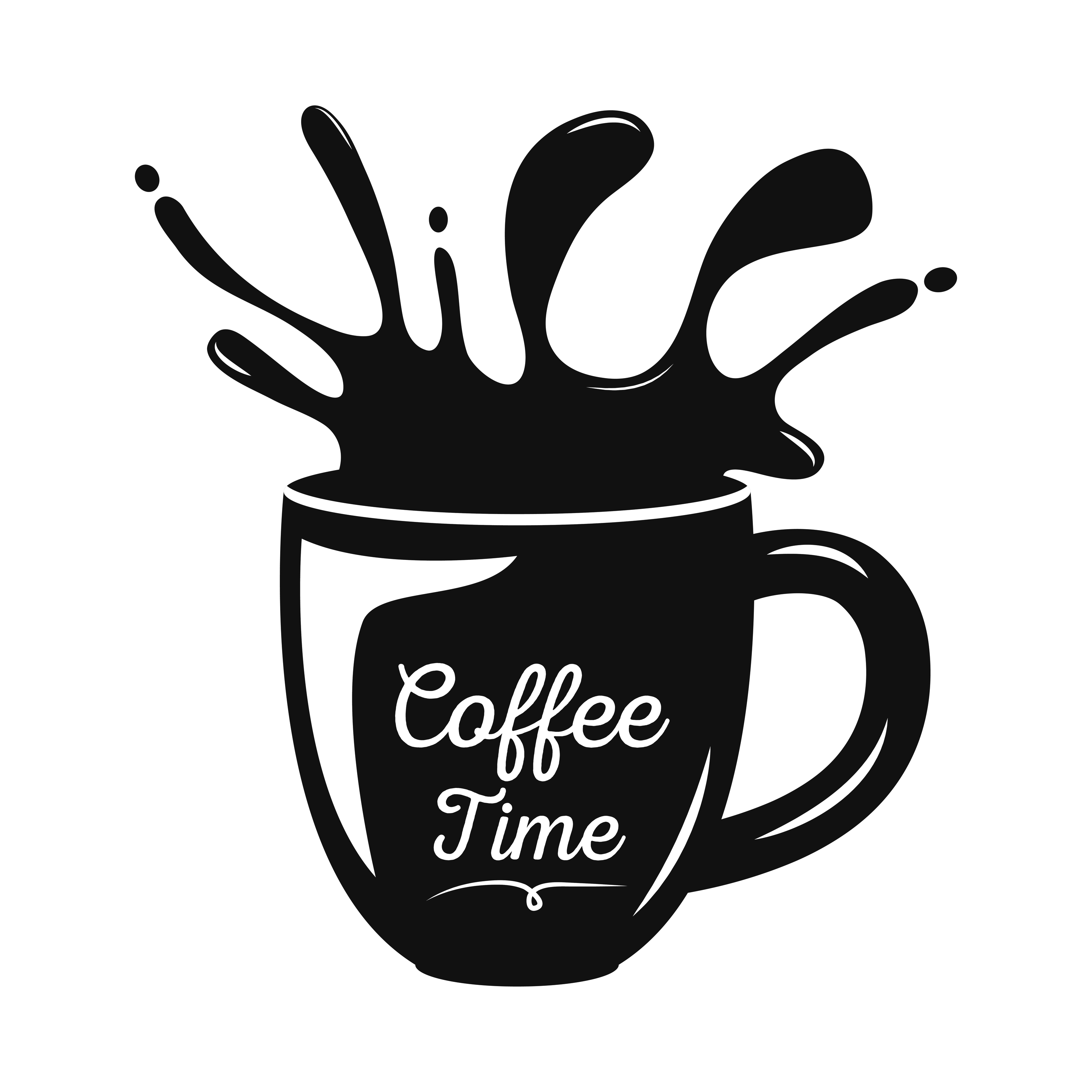 coffee drink lettering in cup 3877289 Vector Art at Vecteezy