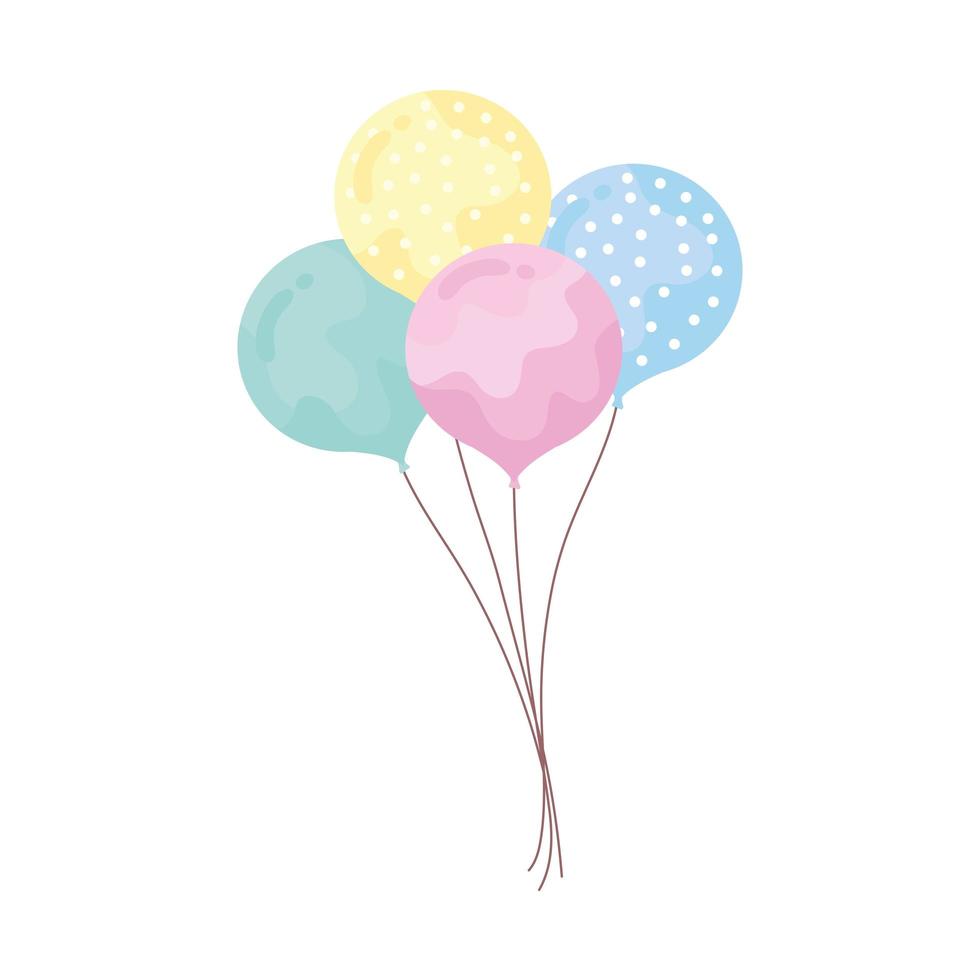 balloons helium floating vector