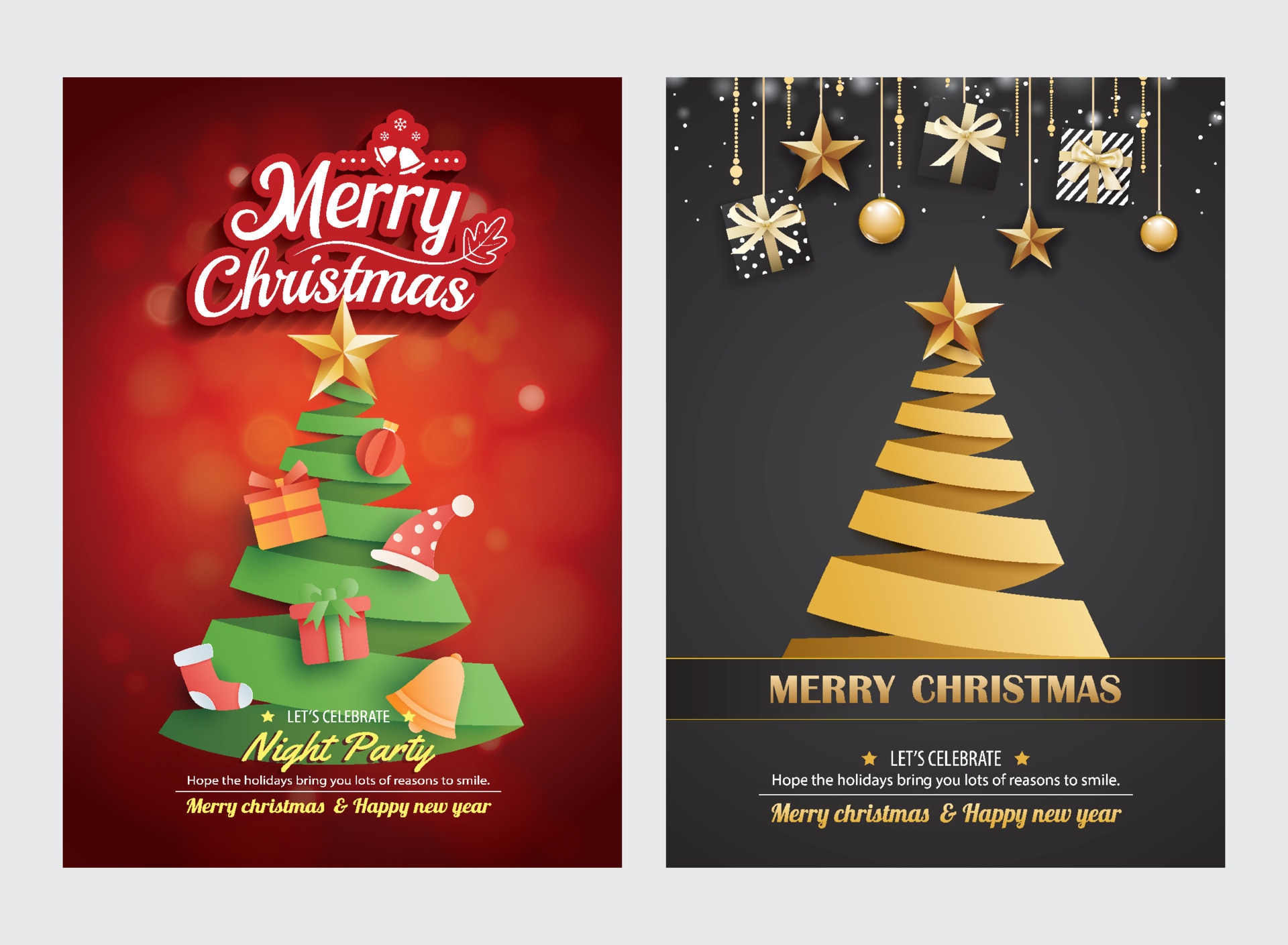 Merry Christmas Greeting Card | Happy Holidays | Seasonal Greetings