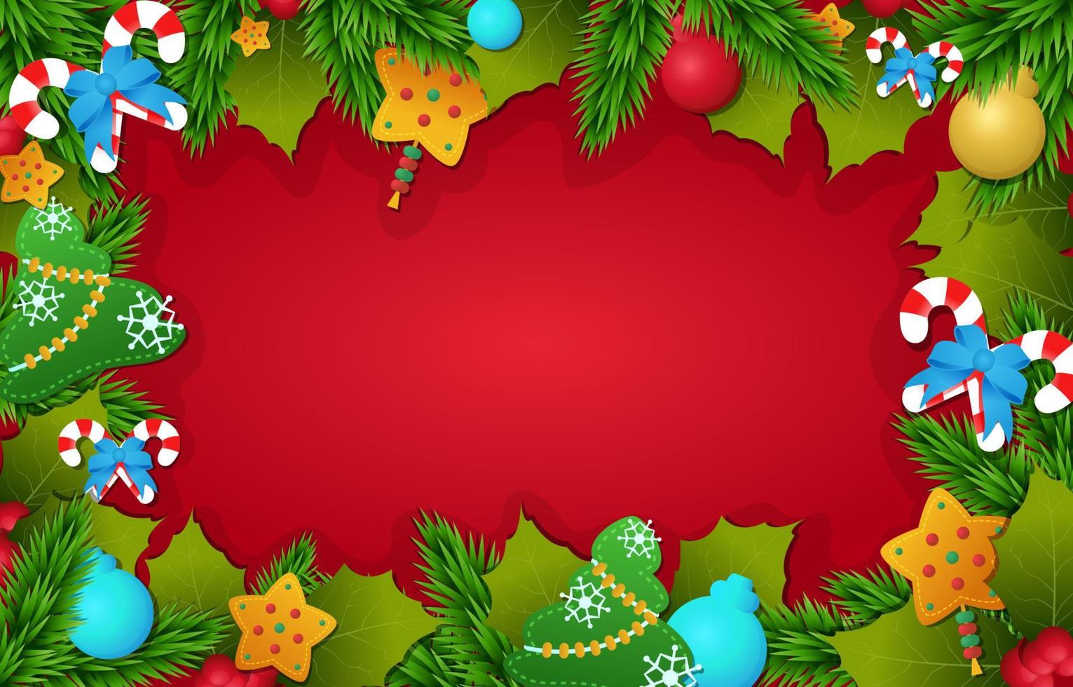 Christmas Ornament Background vector