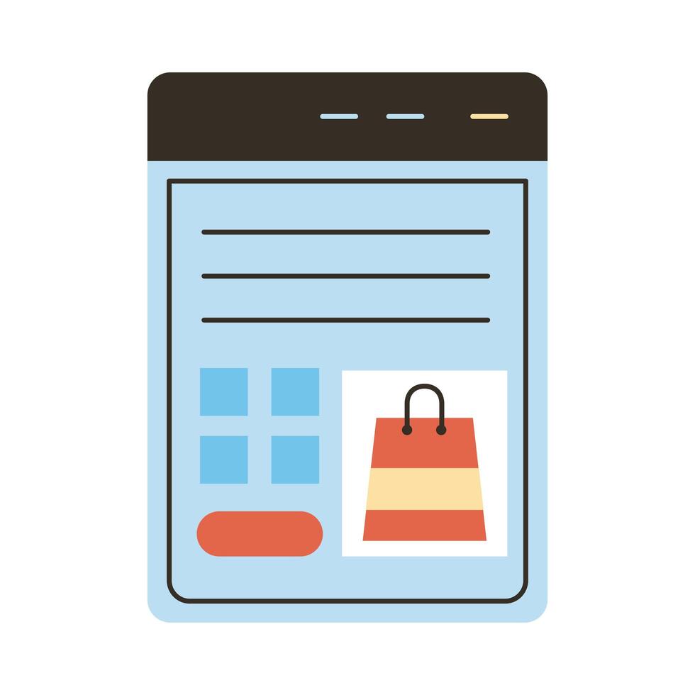 order online in webpage vector