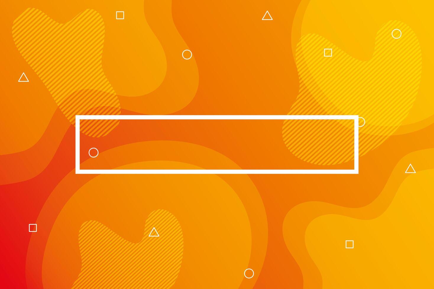 orange vibrant colors background square frame vector