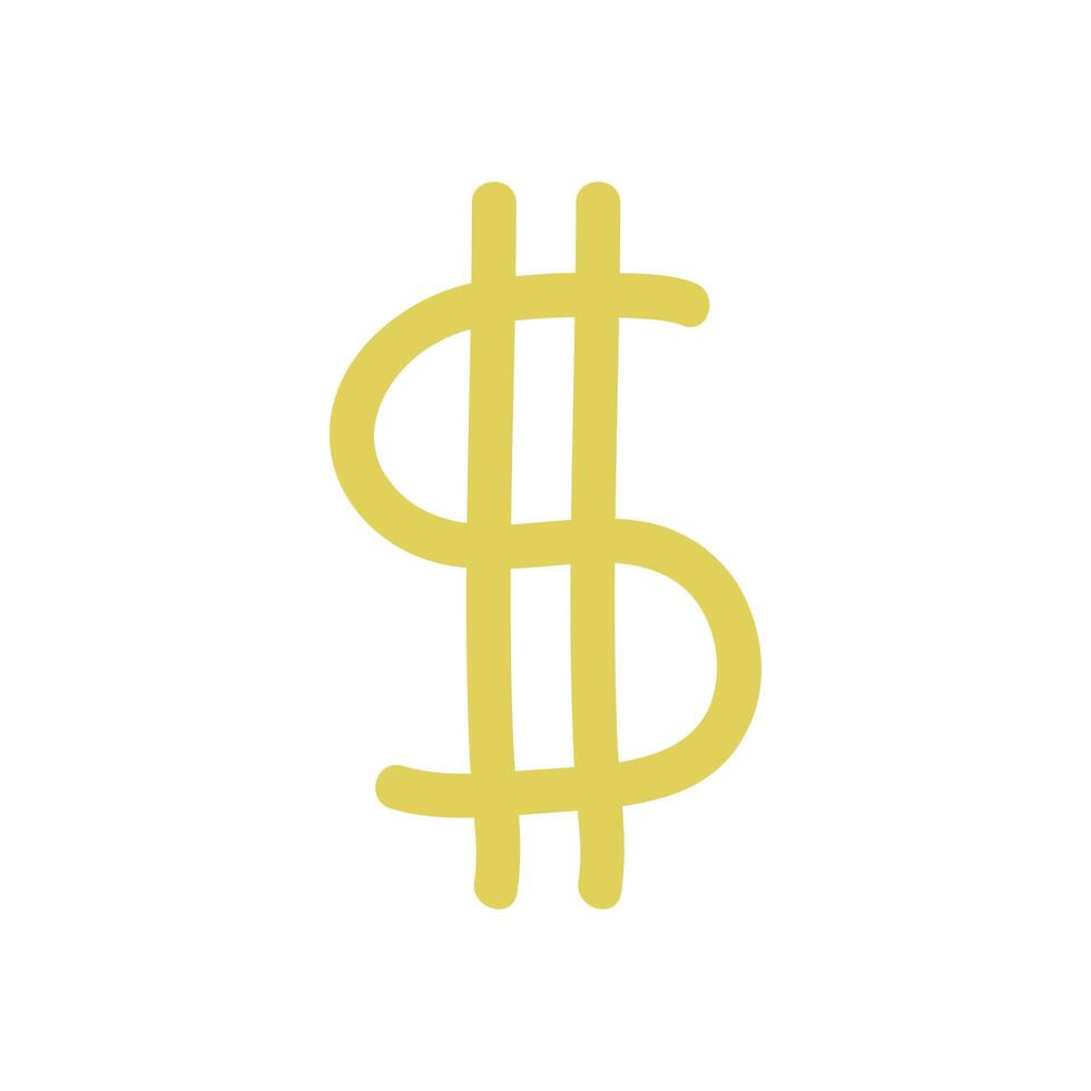 money dollar symbol isolated icon vector