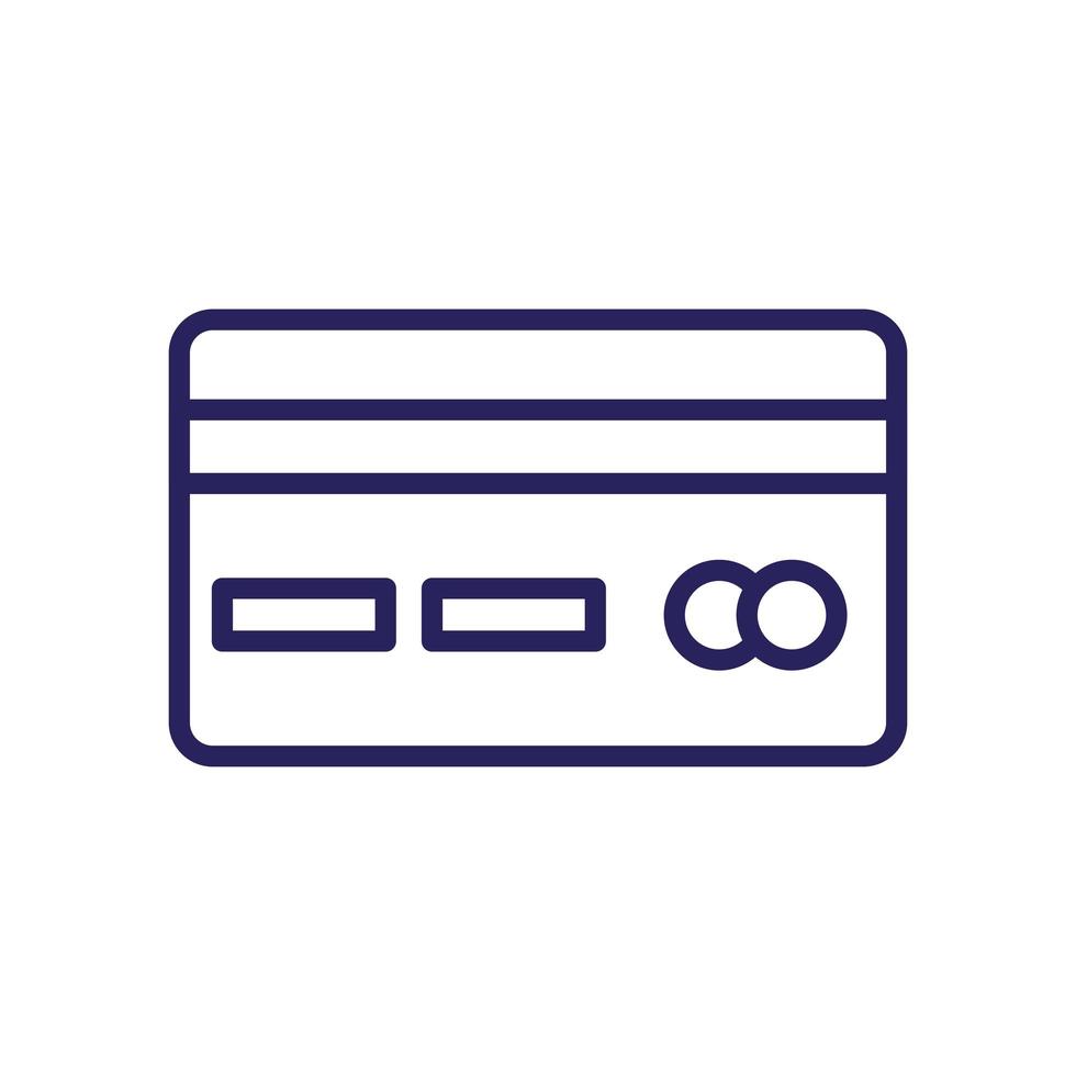 credit card money isolated icon vector