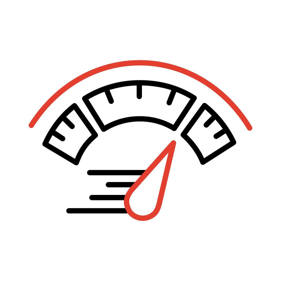 speed tachometer icon vector