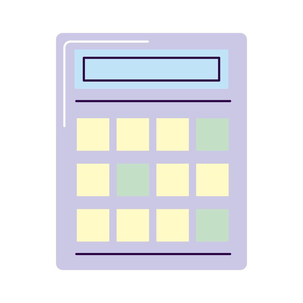 Calculator tool icon vector