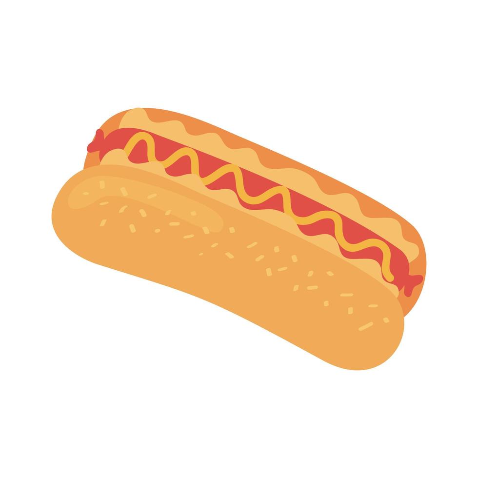 delicioso hot dog vector