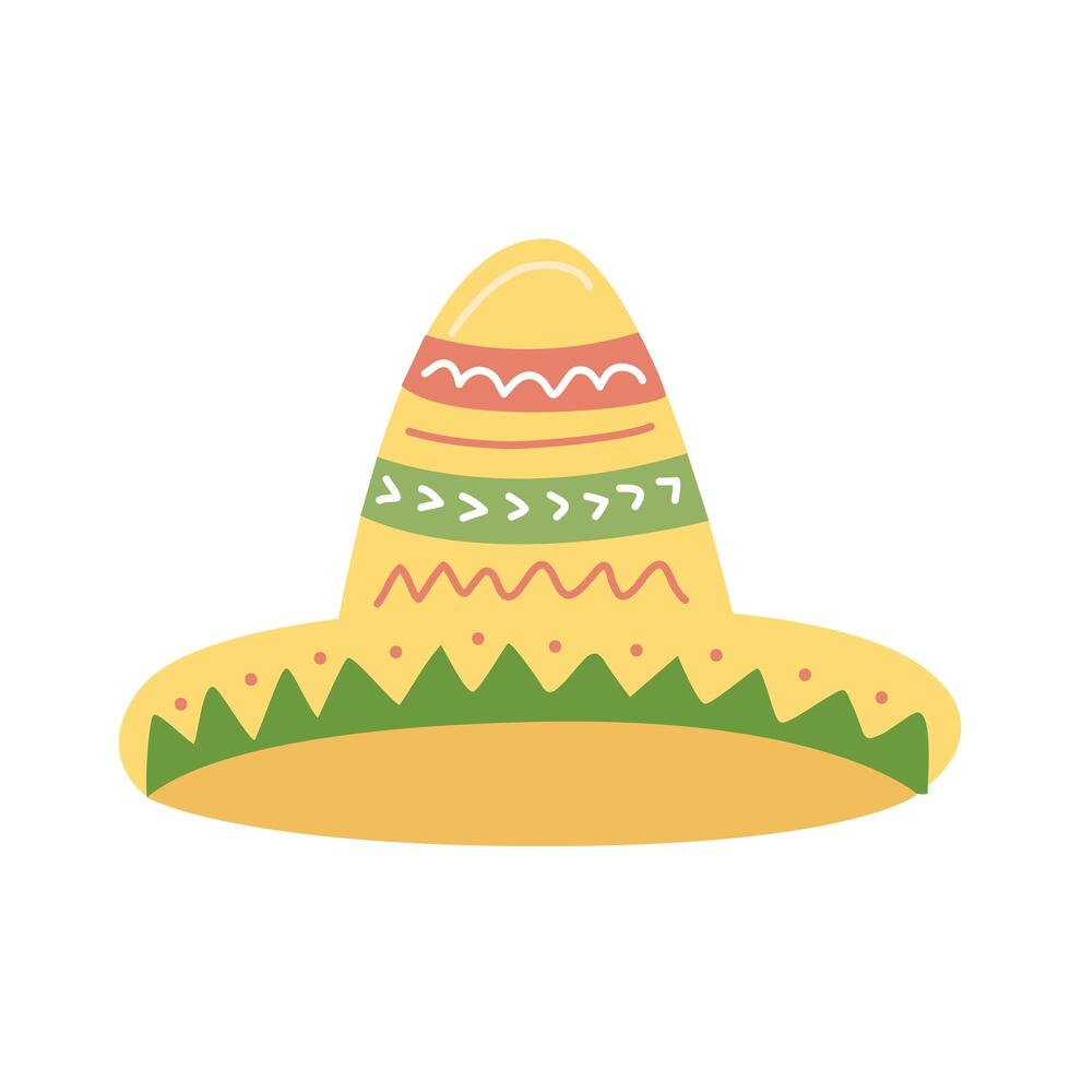 mexican mariachi hat vector