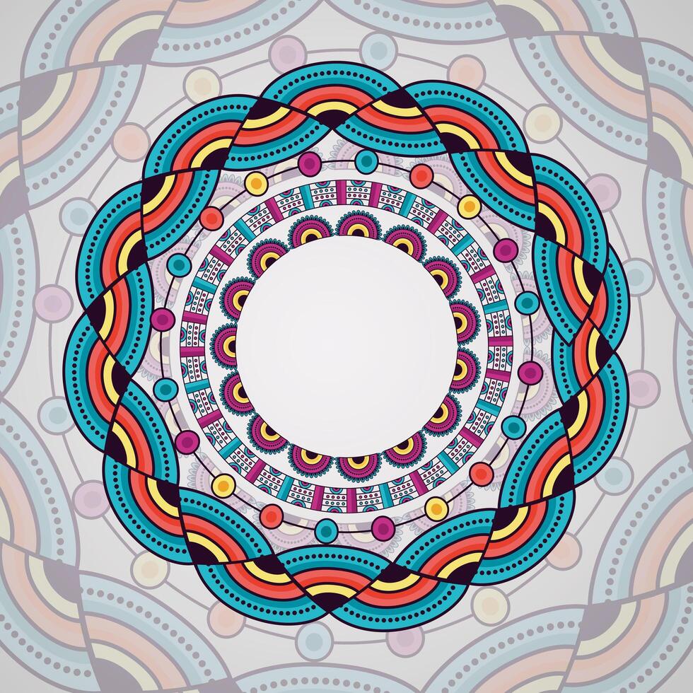 mandala vintage decorative ethnic element vector