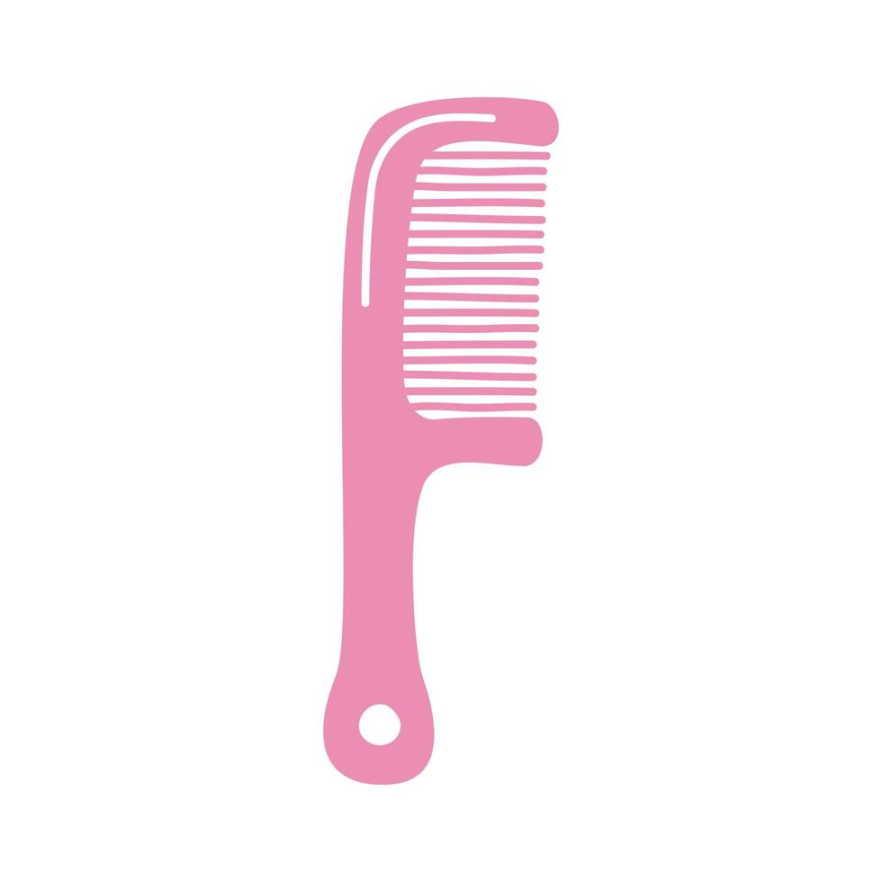 pink comb accessory vector