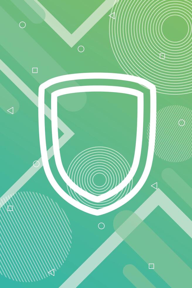 green vibrant colors background with shield 3885856 Vector Art at Vecteezy