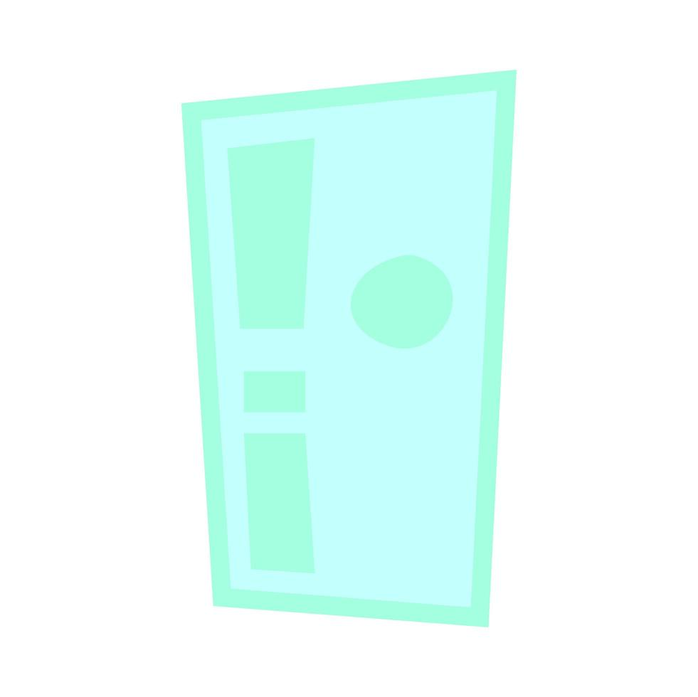 house door closed isolated icon vector