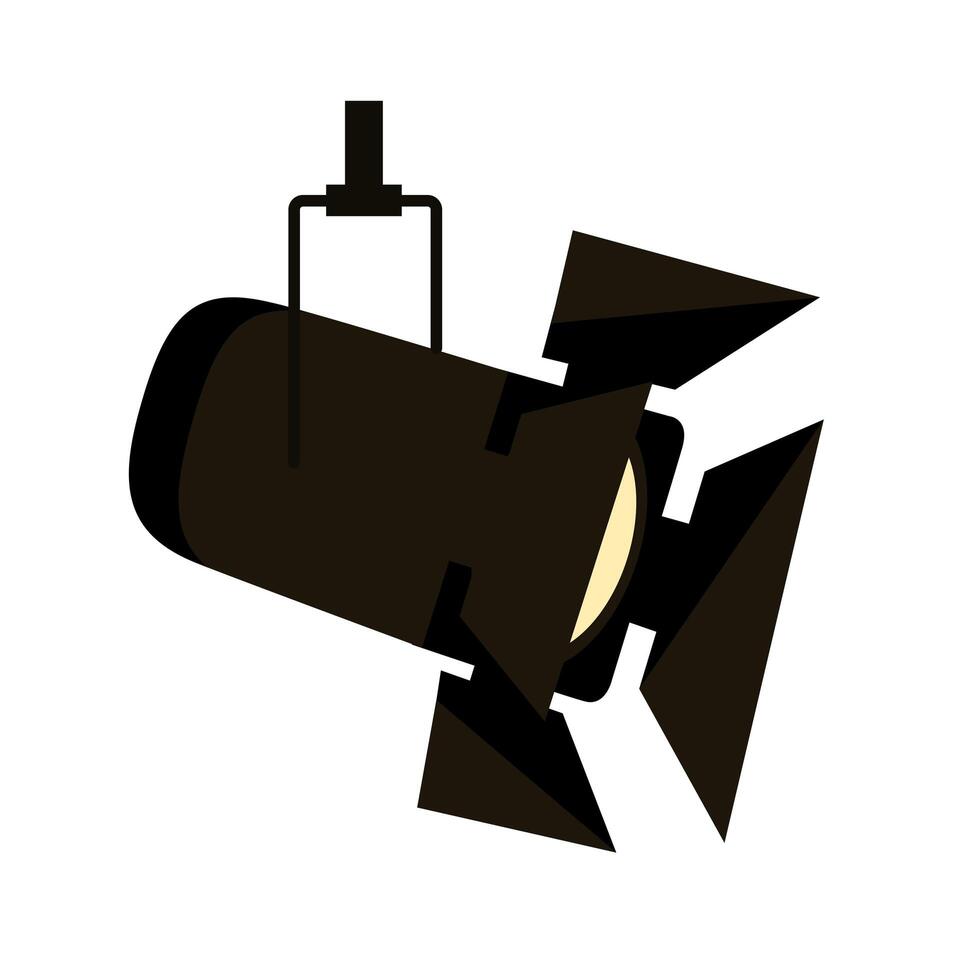 spotlight lamp icon vector