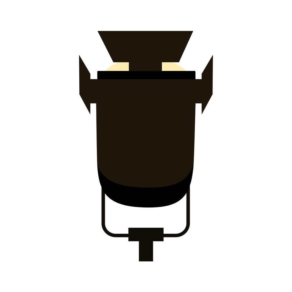 spotlight focusing up vector