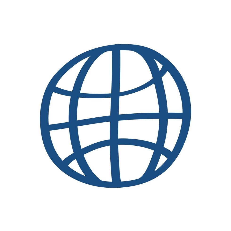 sphere browser isolated style icon vector
