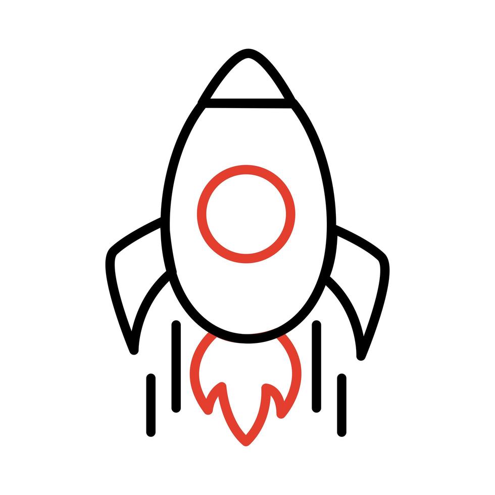 rocket startup speed vector