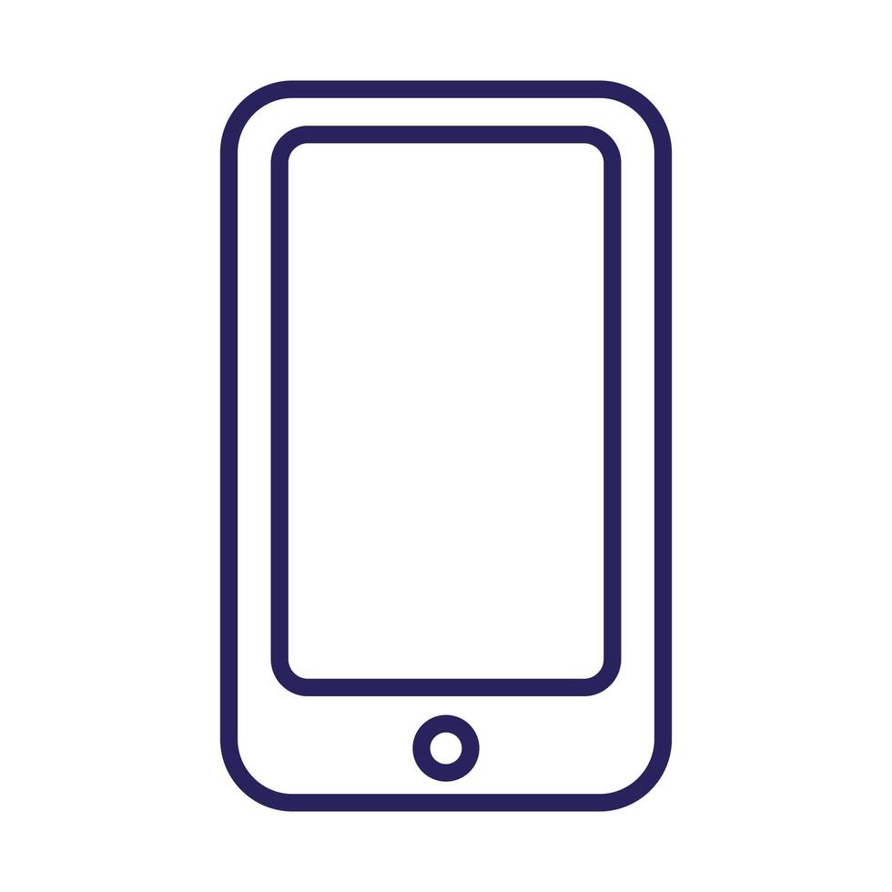 smartphone device technology isolated icon vector