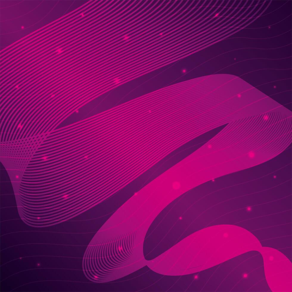 black waves sound pink background vector