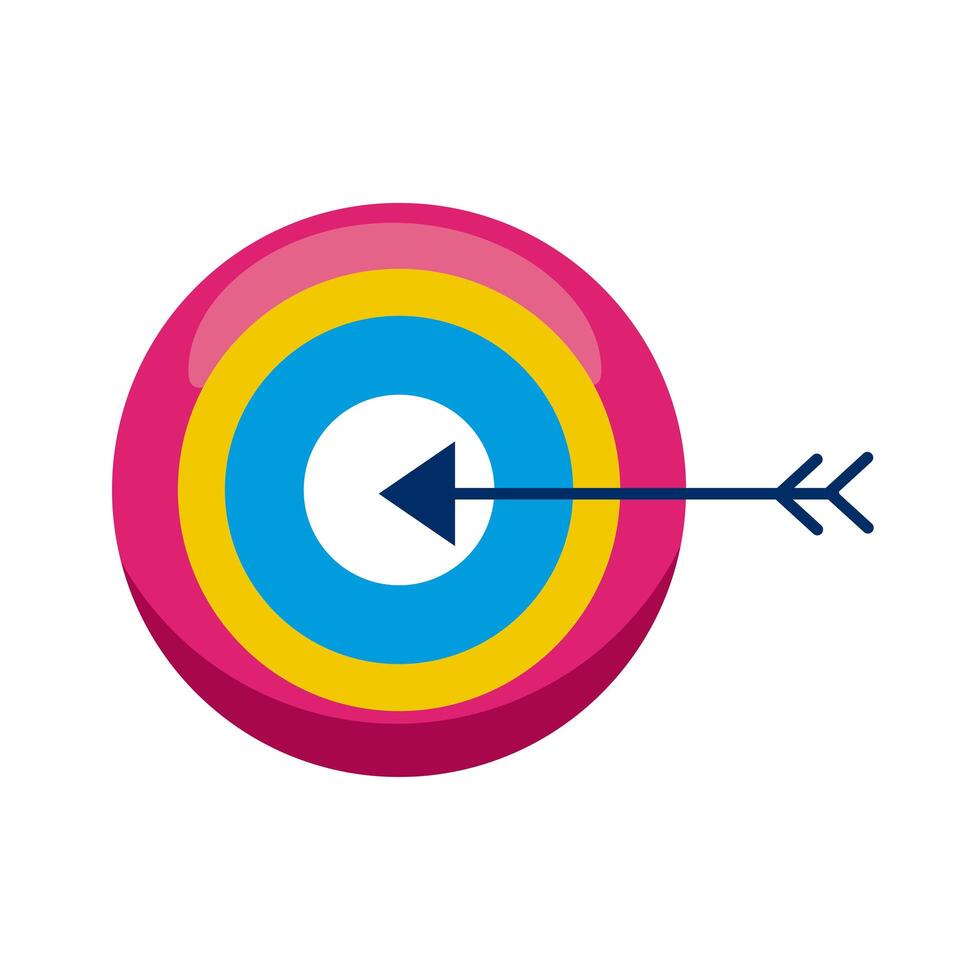 Isolated target icon vector