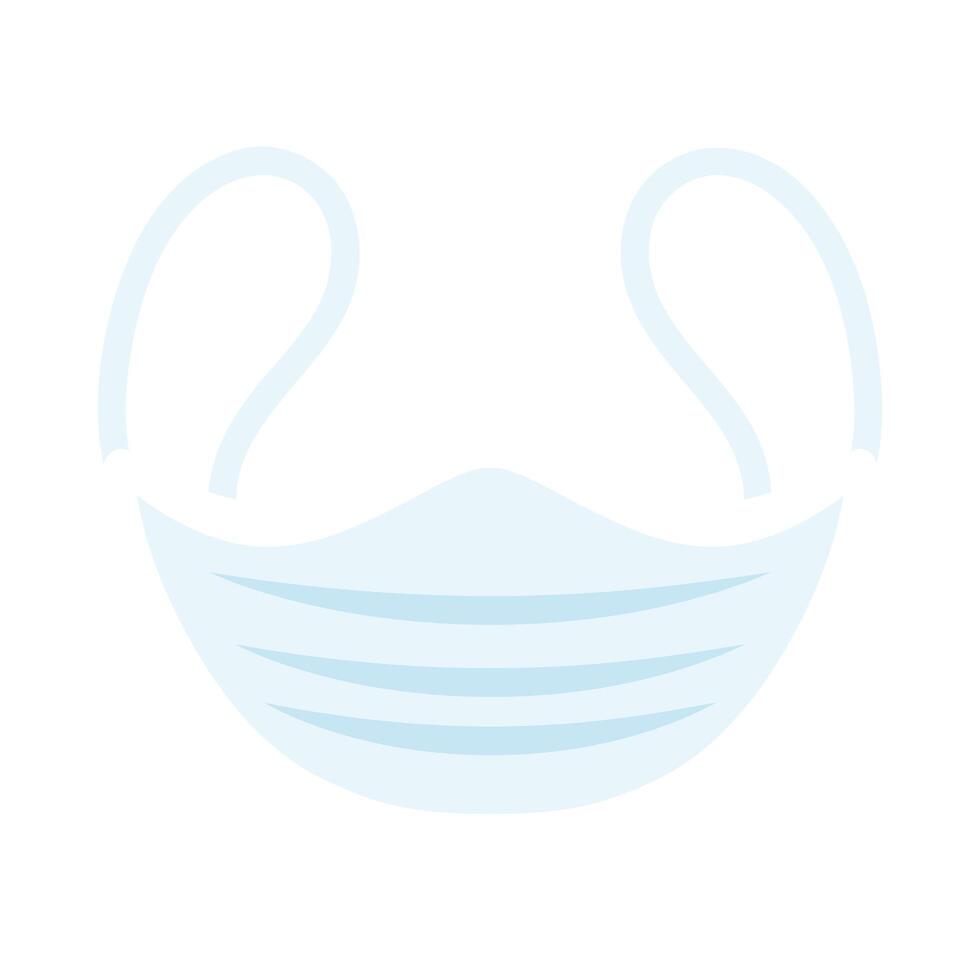 face mask medical accessory icon vector