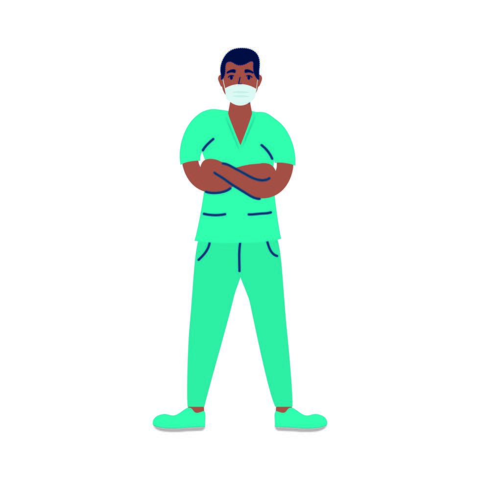 professional surgeon doctor avatar character vector