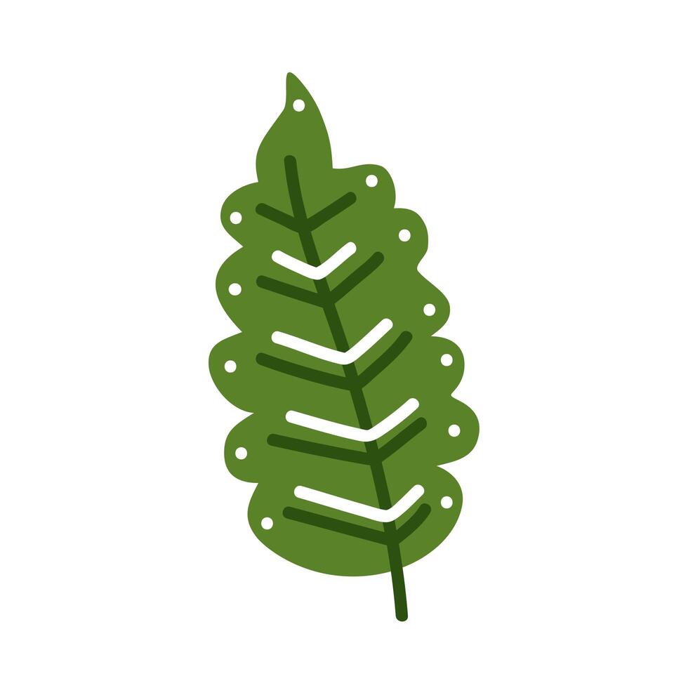 autumn green leaf vector