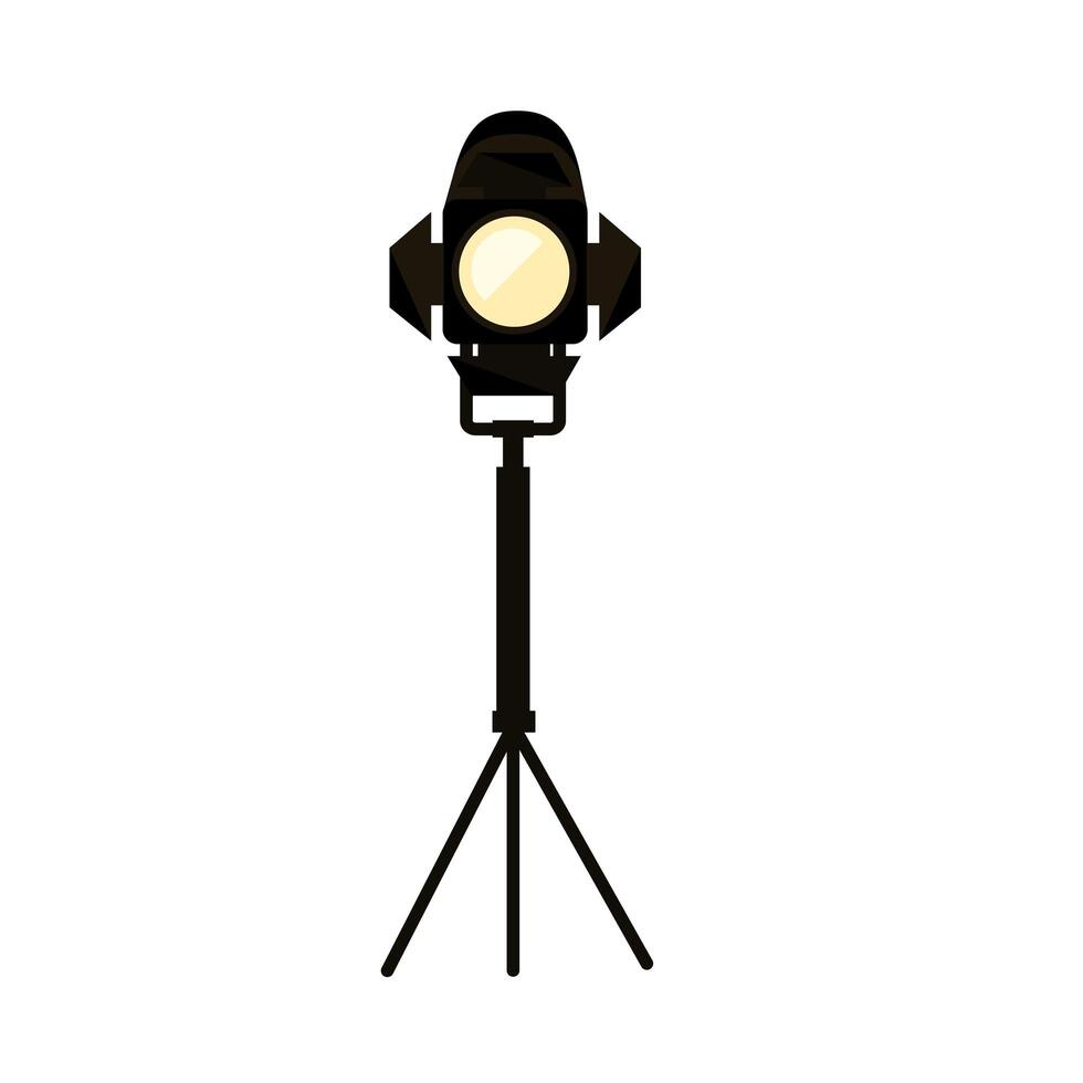 spotlight in tripod vector