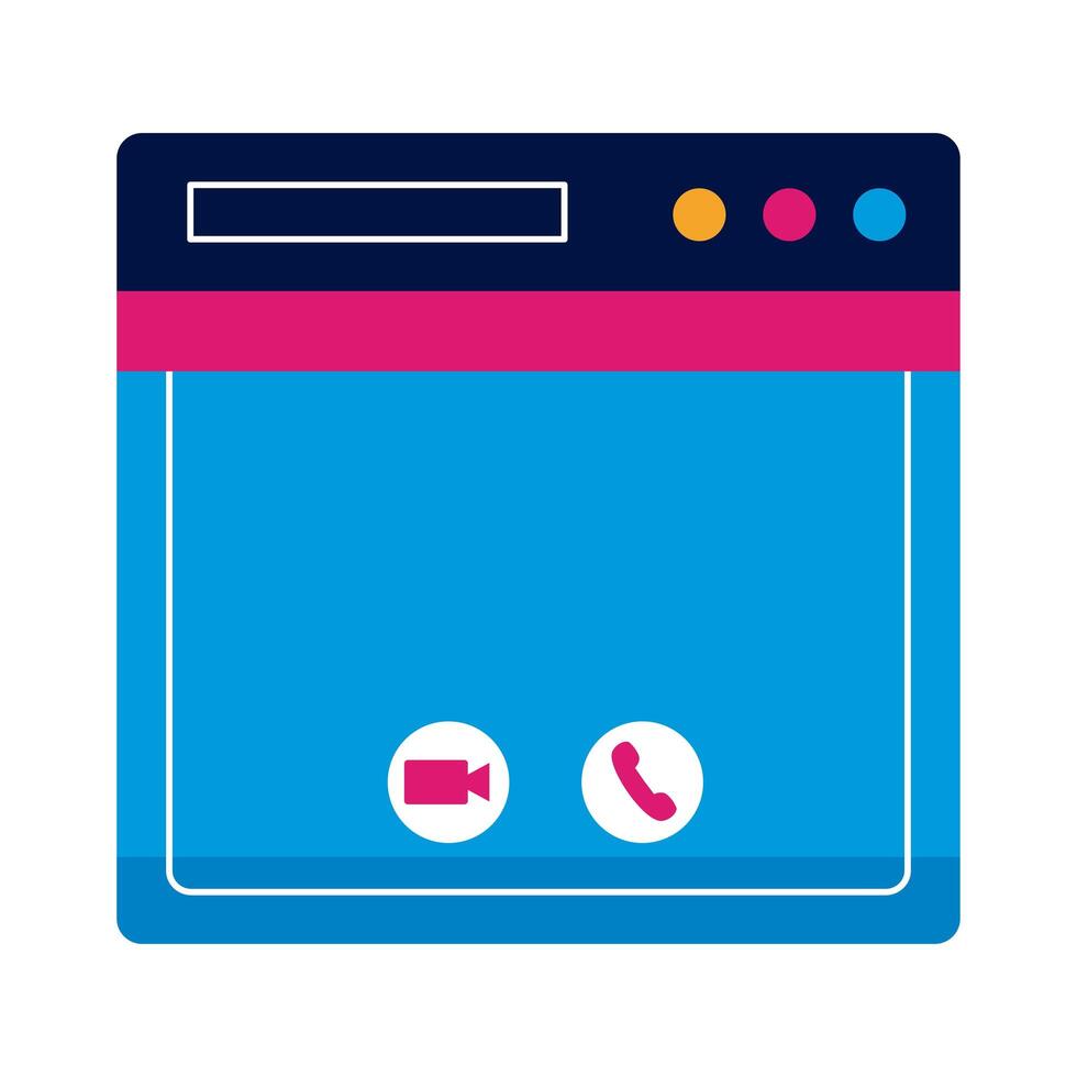 video call design vector
