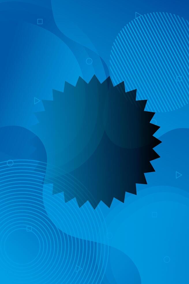 blue vibrant colors background with circle lace vector