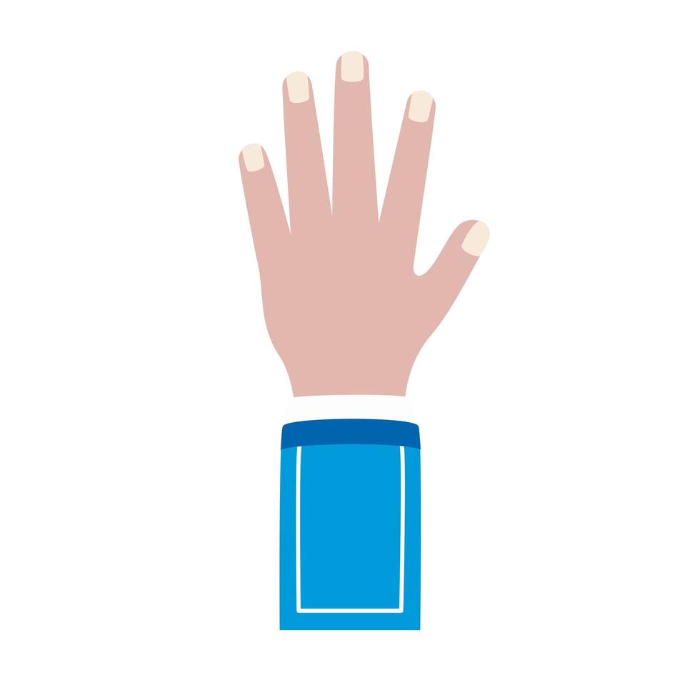 Human hand icon vector