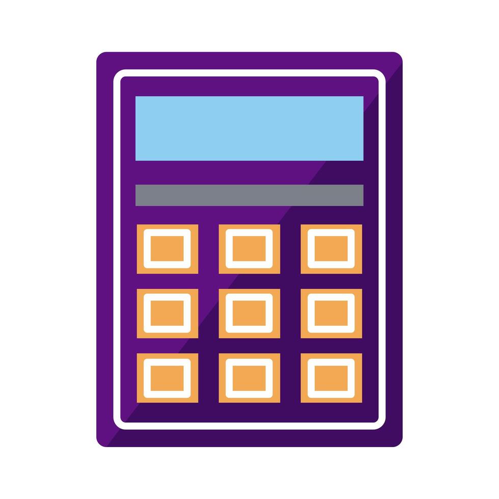 Calculator tool icon vector