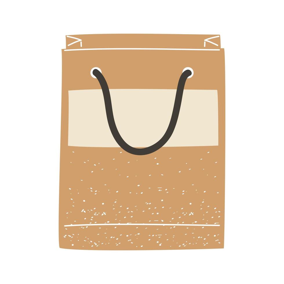 paper shopping bag vector design