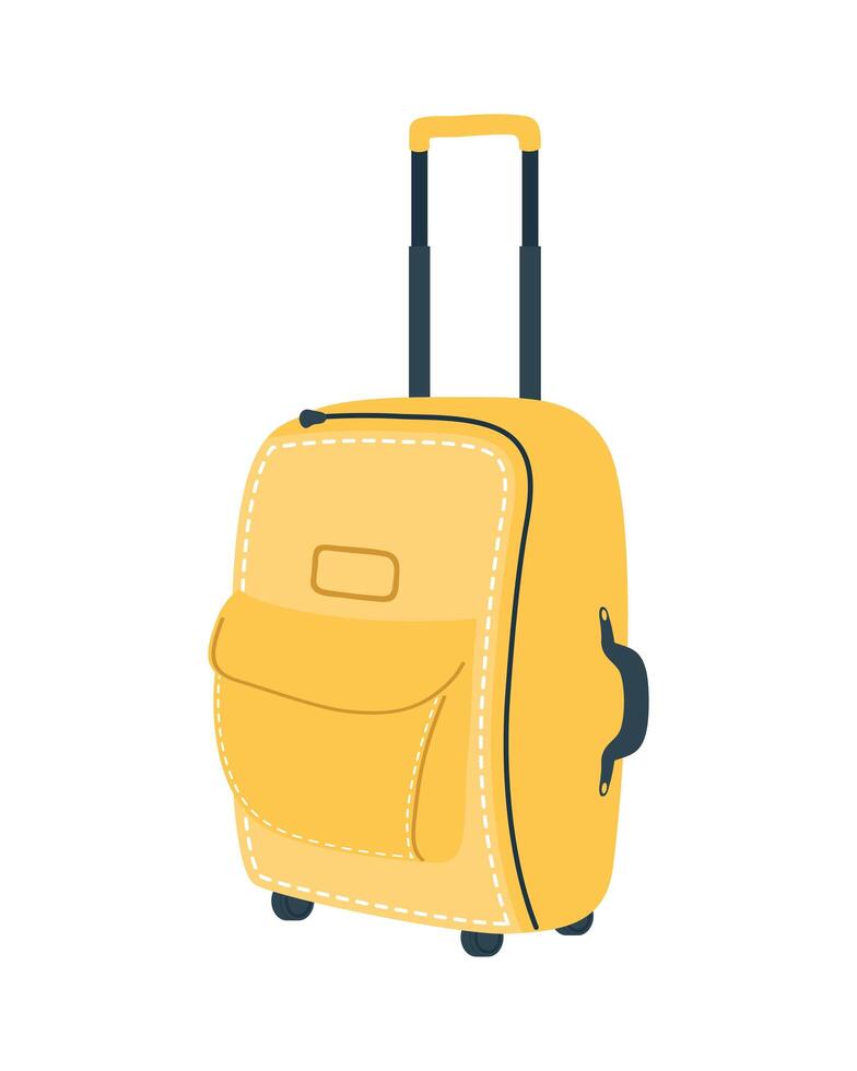 yellow bag isolated vector design