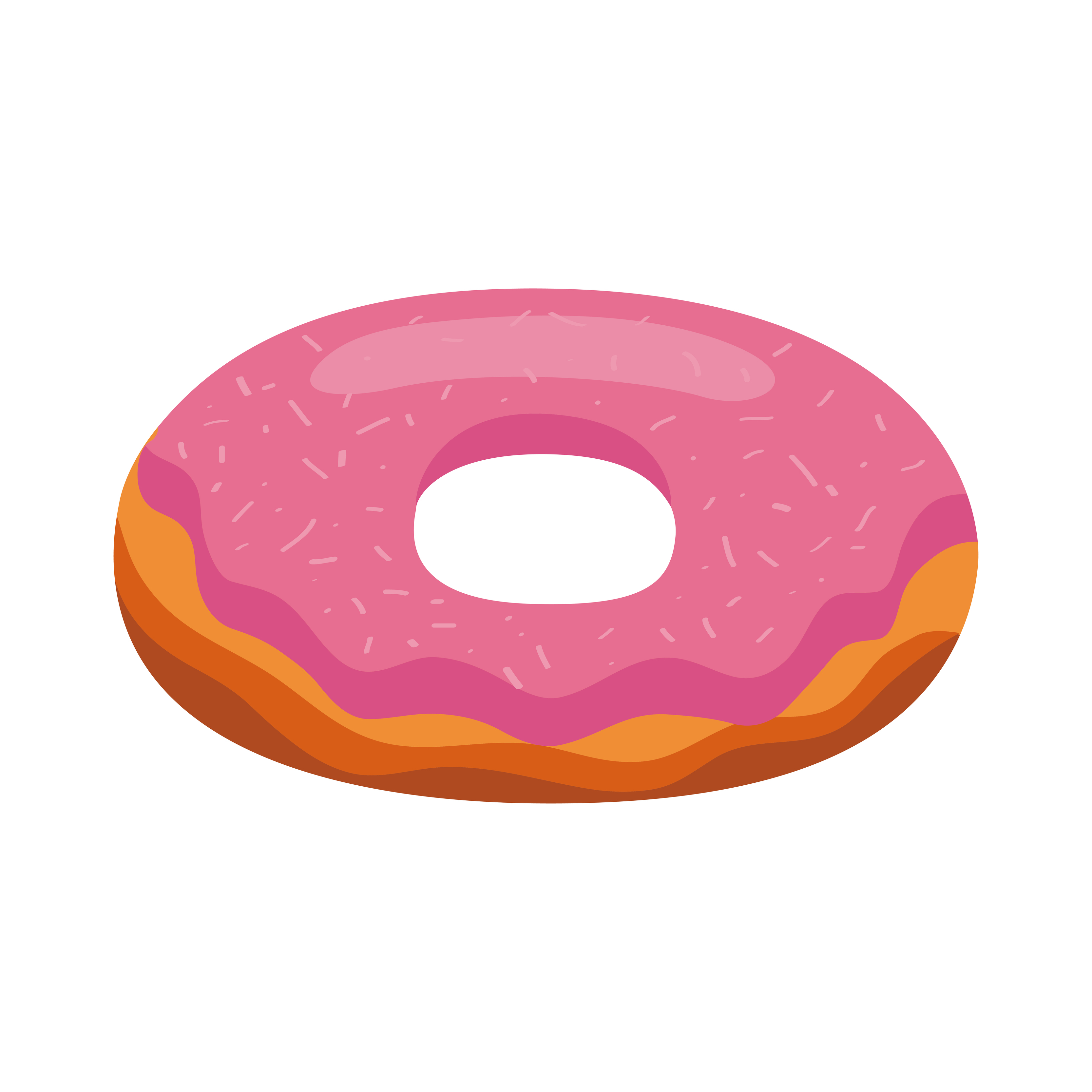 sweet pink donut 3890959 Vector Art at Vecteezy