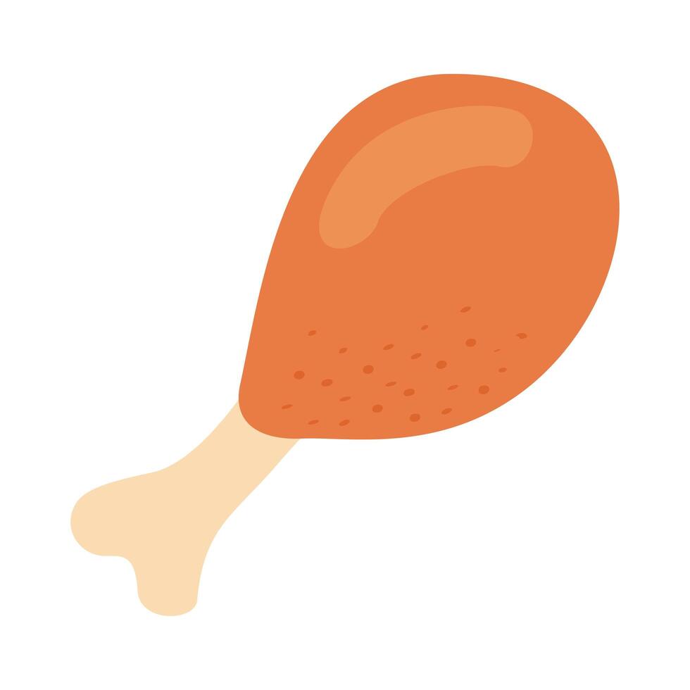 chicken thigh delicious vector