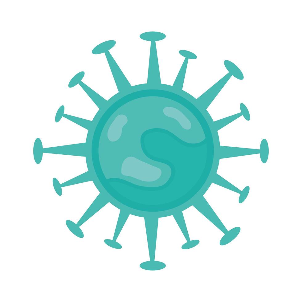 icono de partícula pandémica del virus covid19 vector