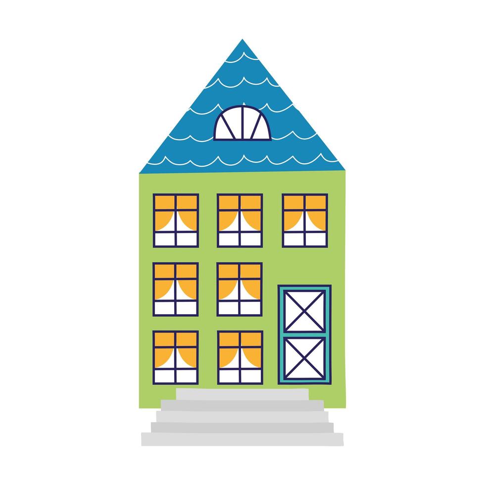 building construction green vector
