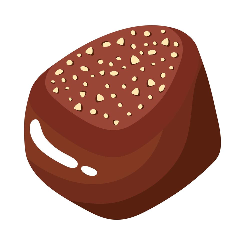 praline sweet chocolate vector