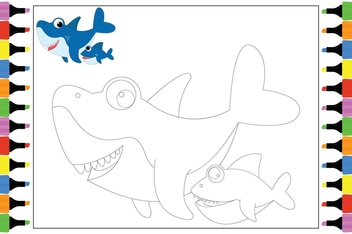 coloring pages for kids vector