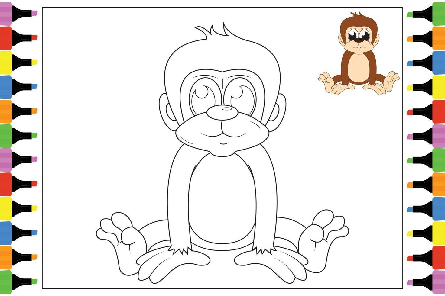 coloring pages for kids vector