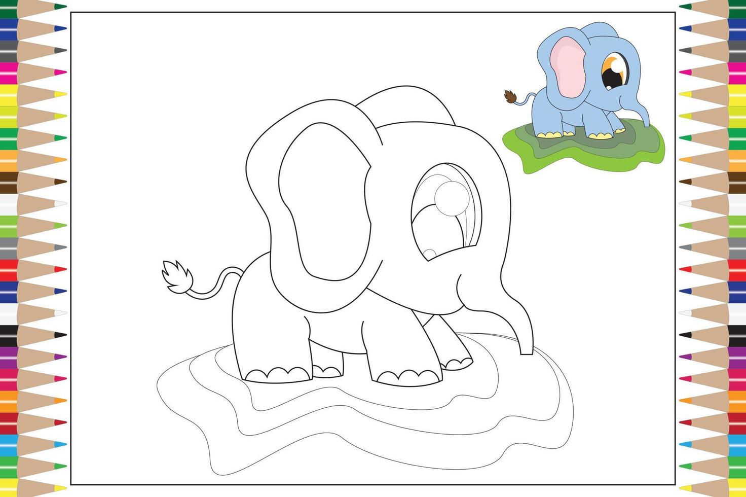 coloring pages for kids vector